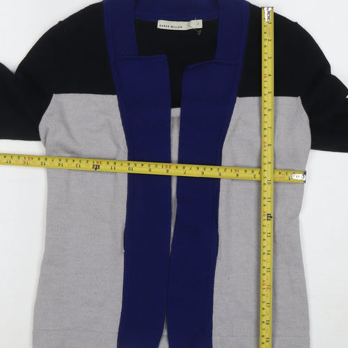 Karen Millen Women's Multicoloured Size 10 Knit Cardigan