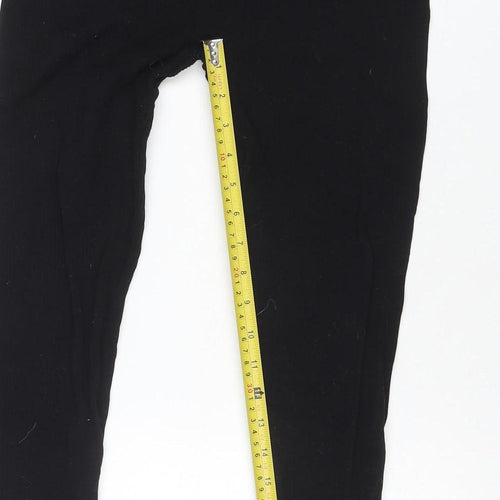 Stradivarius Womens Black XL Active Leggings Stretch Nylon Blend