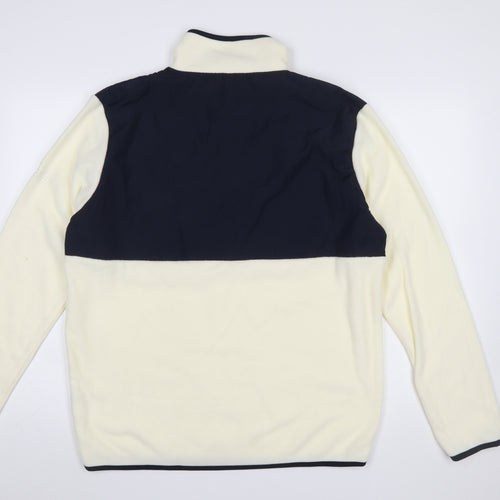 Portwest Womens Cream Navy 1/4 Zip Fleece Sweatshirt Size 16 XL