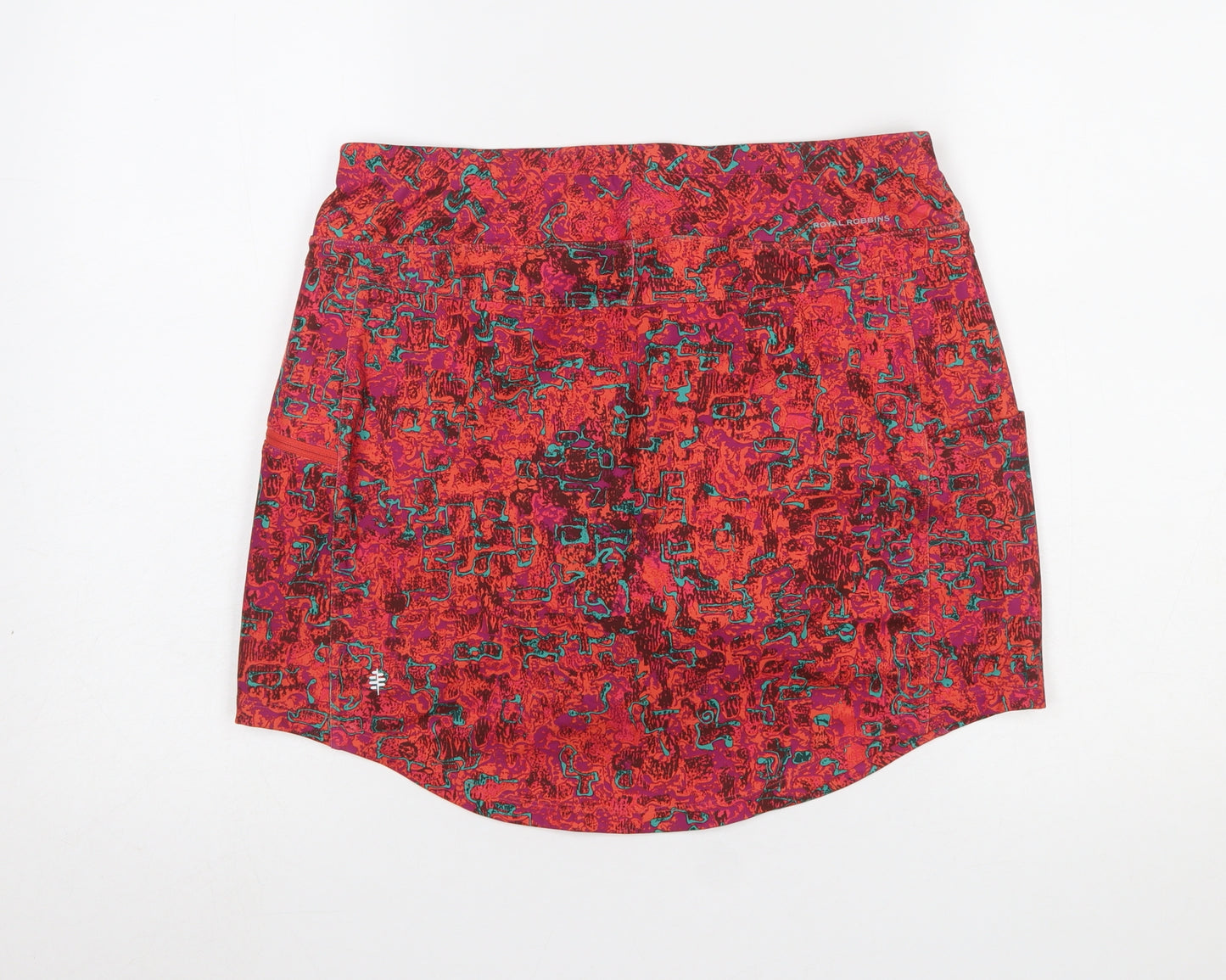 Royal Robbins Womens Red Multicoloured Athletic Skort M Polyester Stretch