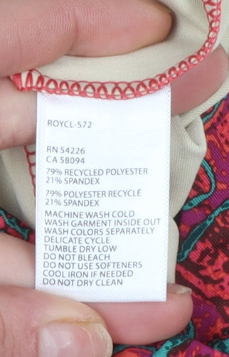 Royal Robbins Womens Red Multicoloured Athletic Skort M Polyester Stretch