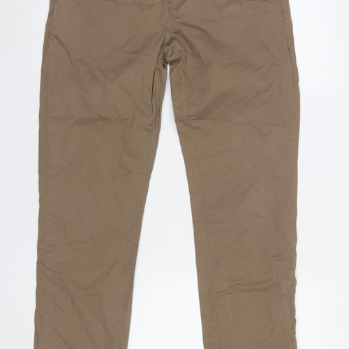 Dunnes Stores Men's Beige Chino Trousers 30W 32L Cotton Casual