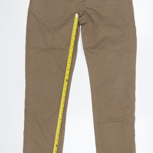 Dunnes Stores Men's Beige Chino Trousers 30W 32L Cotton Casual