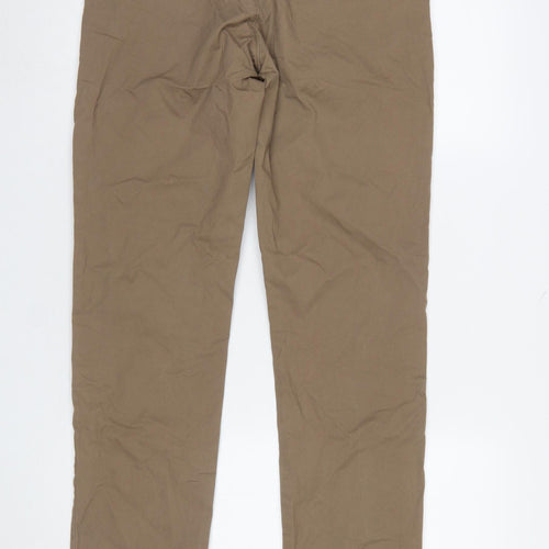 Dunnes Stores Men's Beige Chino Trousers 30W 32L Cotton Casual