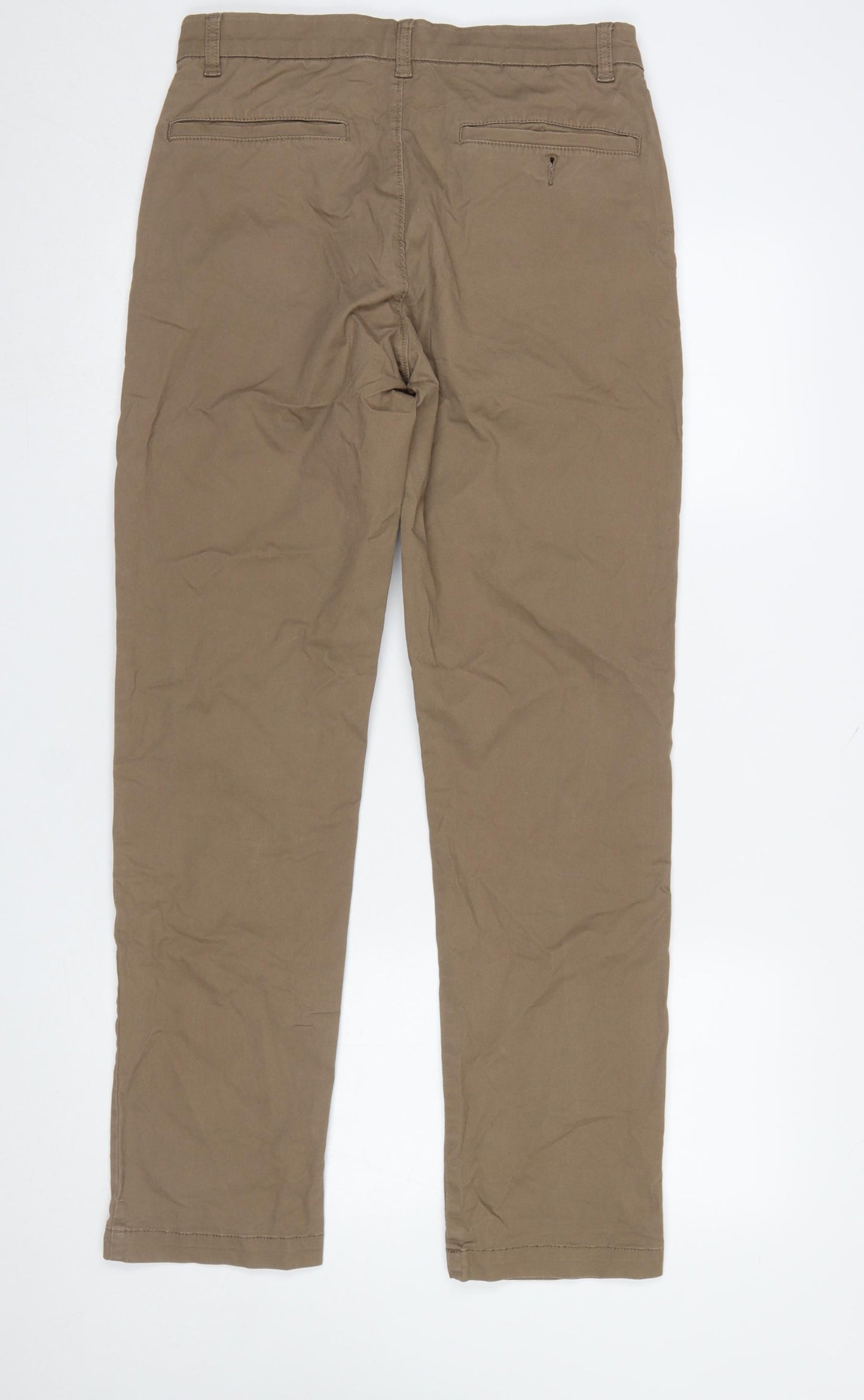 Dunnes Stores Men's Beige Chino Trousers 30W 32L Cotton Casual