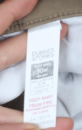 Dunnes Stores Men's Beige Chino Trousers 30W 32L Cotton Casual