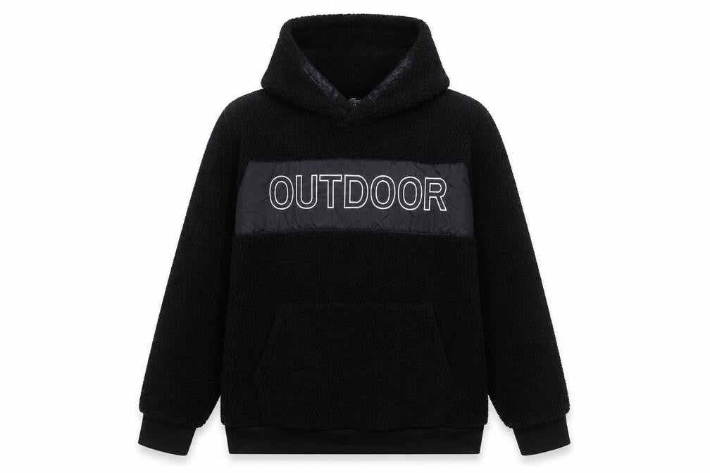 Crane Boys Black Hoodie 15-16 Years Pullover Fleece Outdoor Design