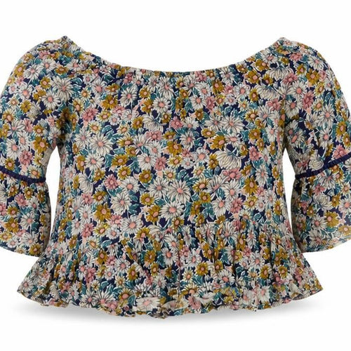 Forever 21 Women's Multicoloured Floral Boho Ruffle Blouse Size S