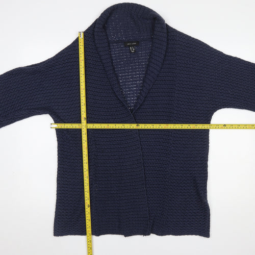 New Look Women's Blue Chunky Knit Open Cardigan Size M