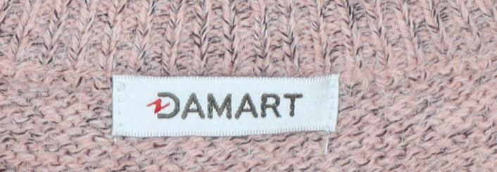 Damart Women Pink Cable-Knit Long Sleeve Cardigan Size 10/12