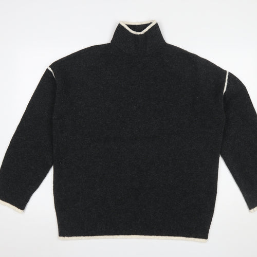 Vero Moda Womens Black High Neck Long Sleeve Pullover Jumper Size S