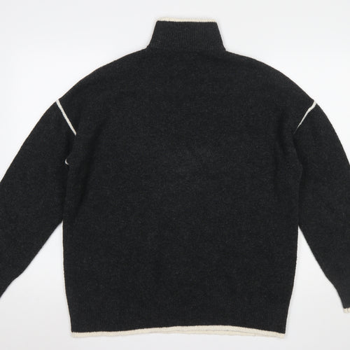 Vero Moda Womens Black High Neck Long Sleeve Pullover Jumper Size S