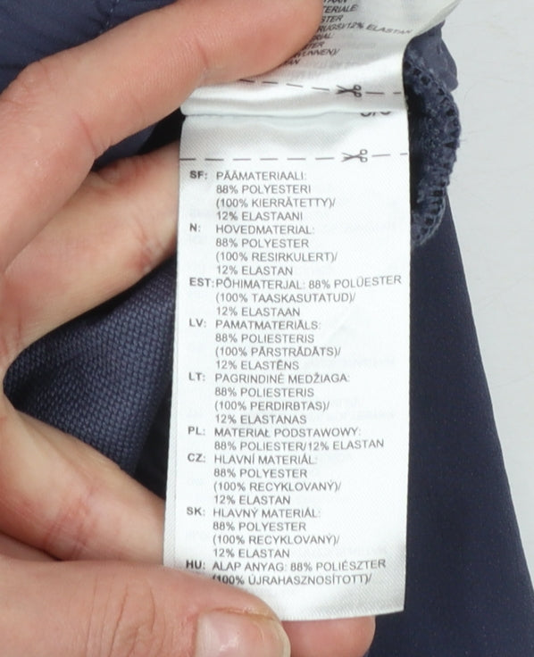 Adidas Womens Navy Blue Jogger Activewear Trousers Size 12 Polyester Blend