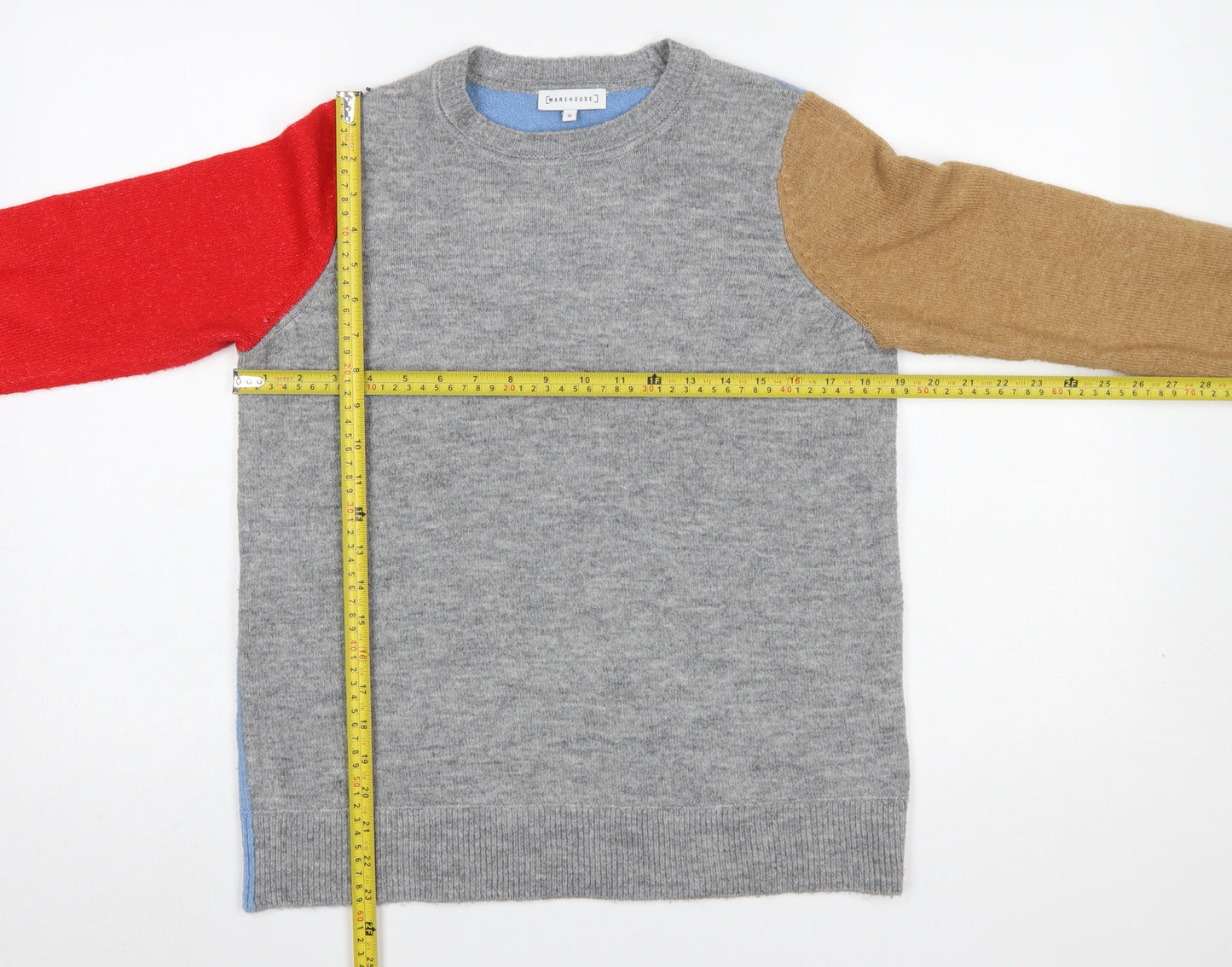 Warehouse Women’s Multicoloured Crew Neck Knit Jumper Size 10