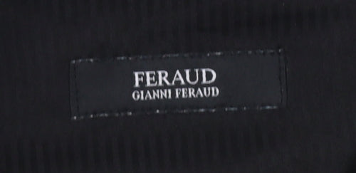 Gianni Feraud Men's Grey Check Slim Trousers Size 34W 32L