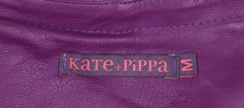 Kate & Pippa Women’s Purple Faux Leather Cropped Jacket M