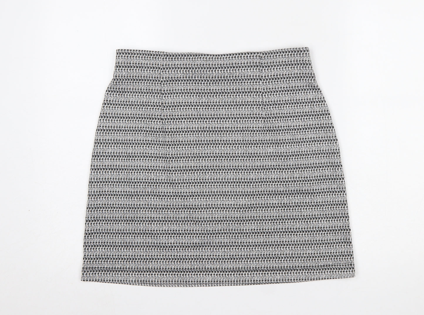F&F Women’s Grey Tweed Pencil Skirt Size 12 Knee Length Workwear