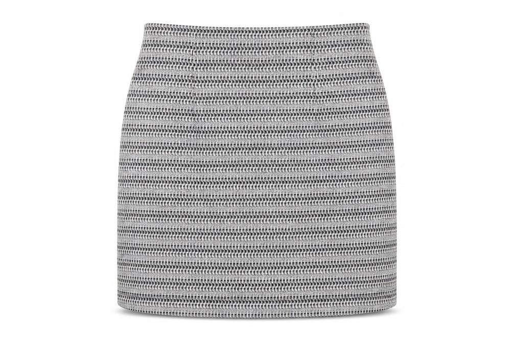 F&F Women’s Grey Tweed Pencil Skirt Size 12 Knee Length Workwear