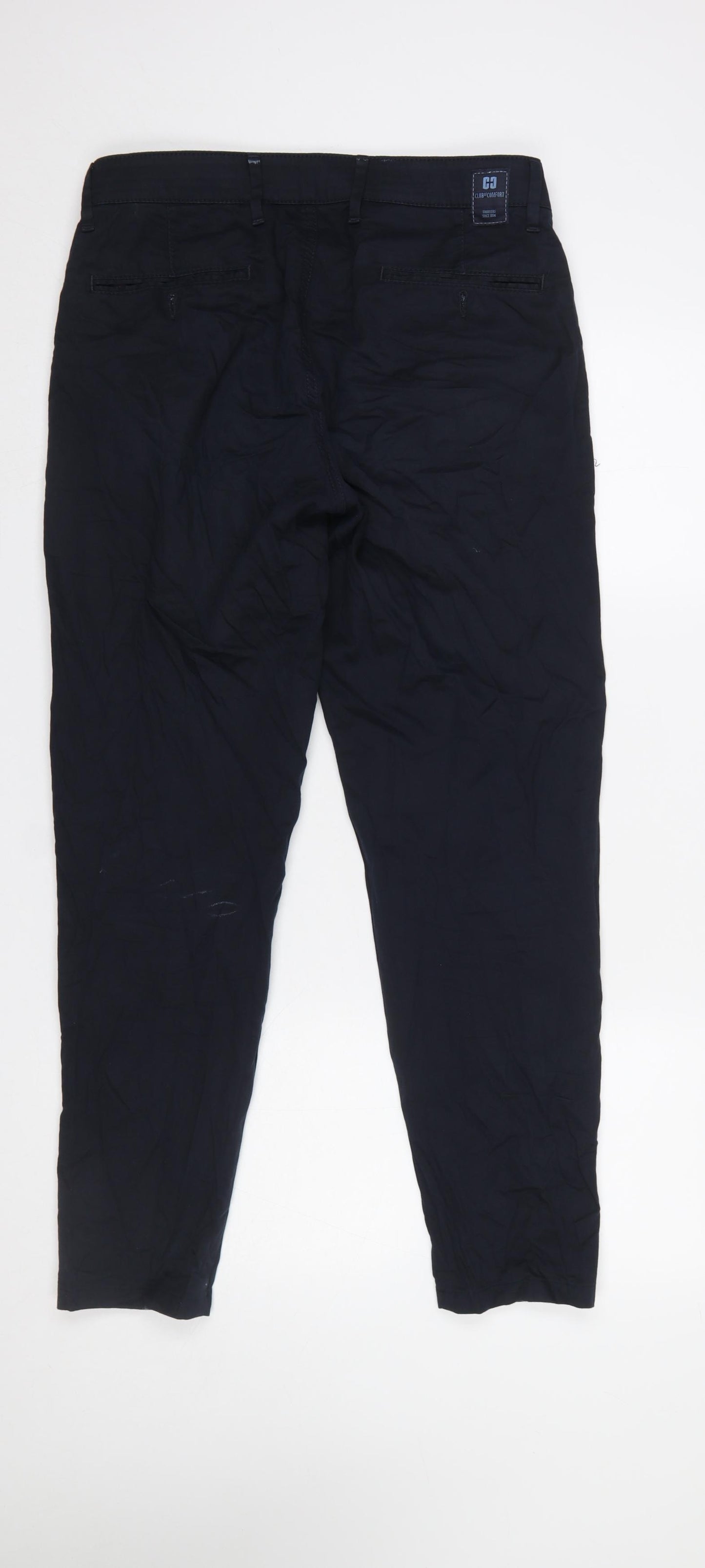 Club of Comfort Men's Blue 32/32 Chino Trousers Cotton Stretch