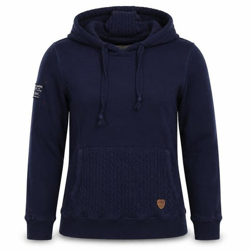 Jeep Free Spirit Women's Navy Pullover Hoodie Size 14 Cotton Blend