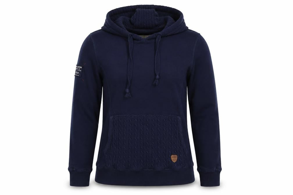 Jeep Free Spirit Women's Navy Pullover Hoodie Size 14 Cotton Blend