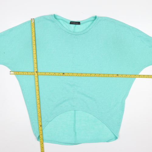 Zanzea Women Green Relaxed 3/4 Sleeve Jersey T-Shirt M