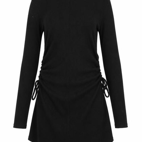 ASOS Design Women's Black Size 12 Bodycon Mini Dress Long Sleeve