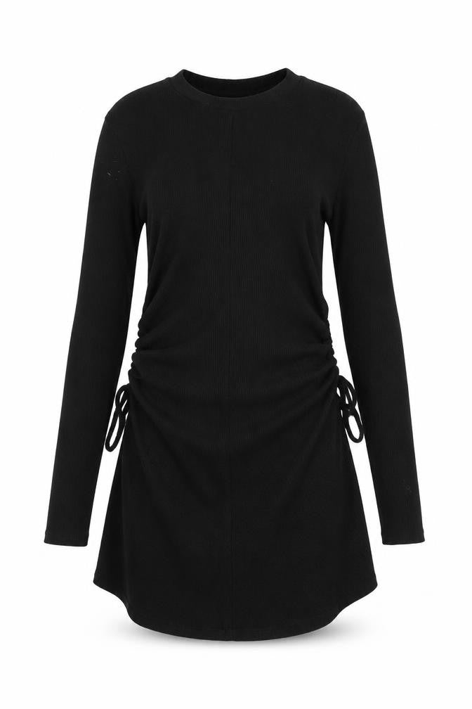 ASOS Design Women's Black Size 12 Bodycon Mini Dress Long Sleeve