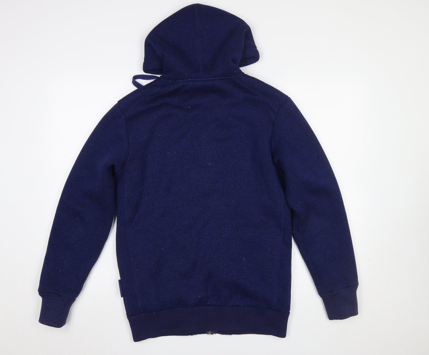 Mountain Warehouse Men's Blue Hooded Fleece Jacket Size S