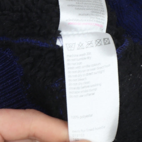 Mountain Warehouse Men's Blue Hooded Fleece Jacket Size S