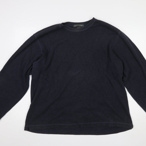 Banana Republic Men's Blue Cotton Crew Neck Pullover Sweatshirt L