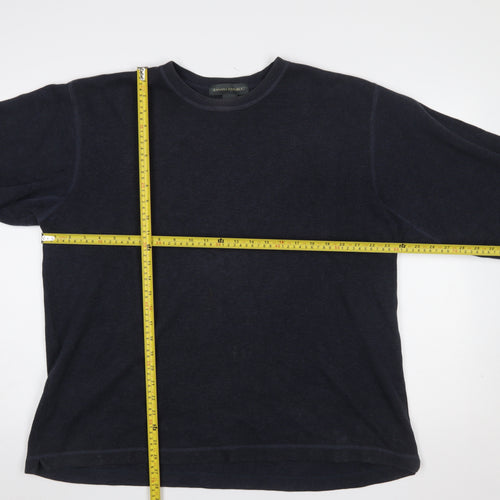 Banana Republic Men's Blue Cotton Crew Neck Pullover Sweatshirt L