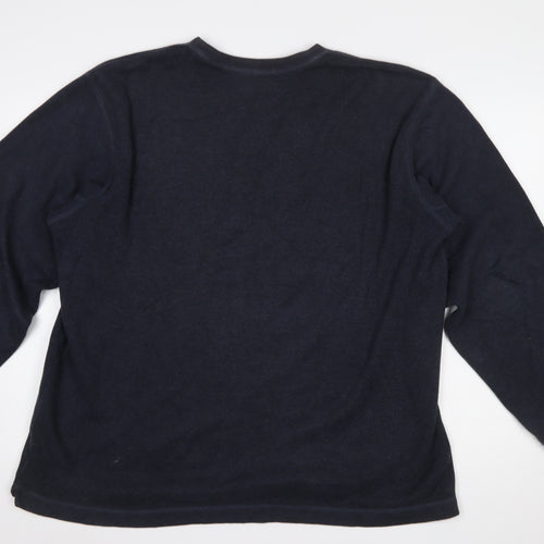 Banana Republic Men's Blue Cotton Crew Neck Pullover Sweatshirt L