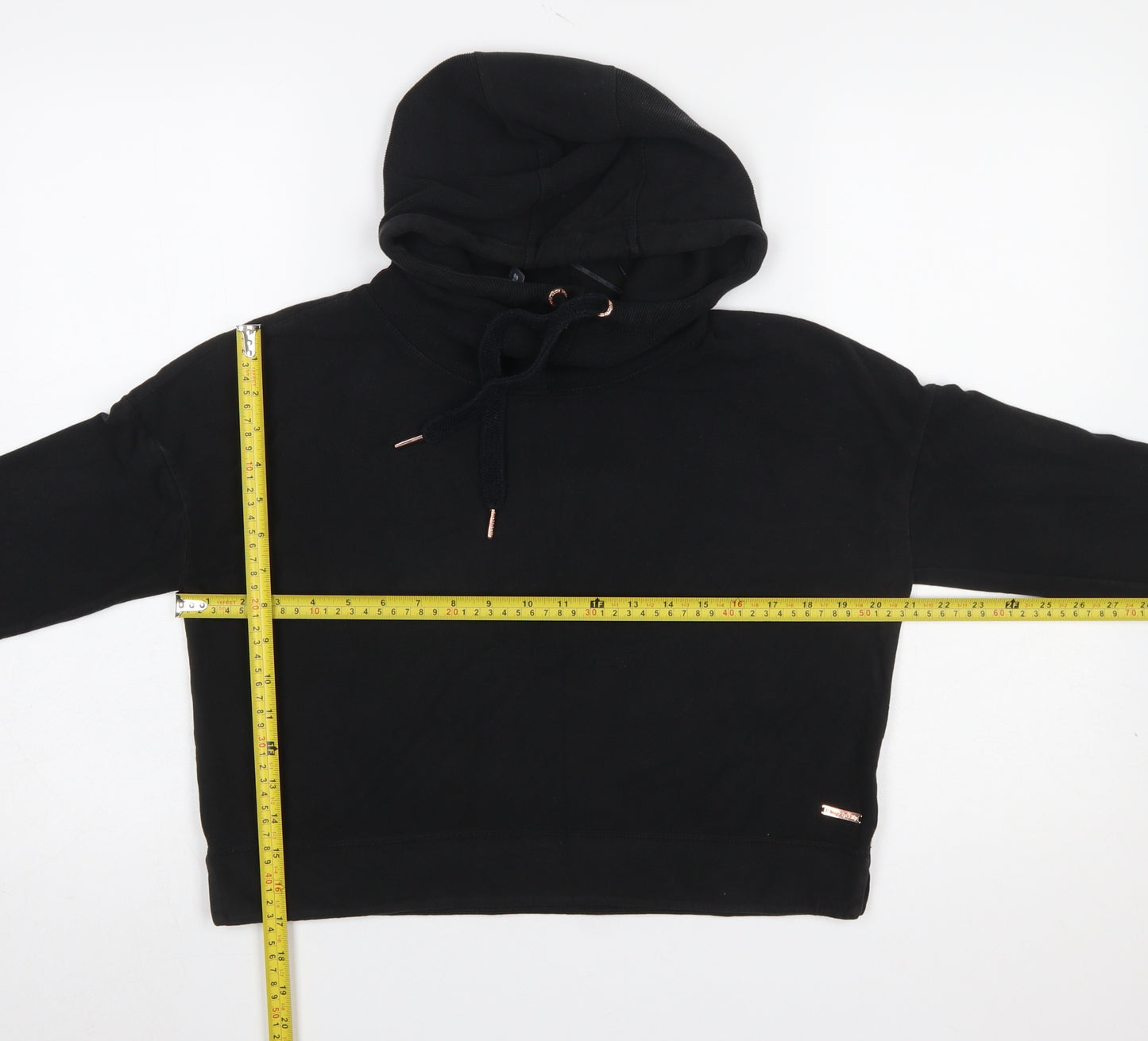 Sweaty Betty Womens Black Small Hooded Pullover Hoodie