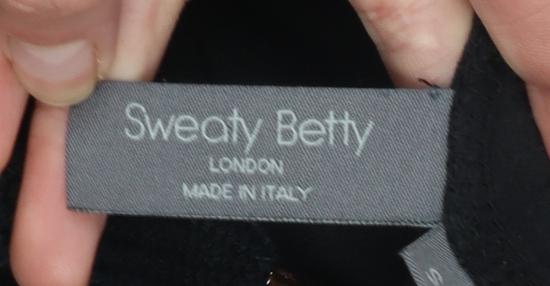 Sweaty Betty Womens Black Small Hooded Pullover Hoodie