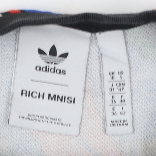 Adidas Rich Mnisi Multicoloured Floral Crew Neck Cotton Sweatshirt Women’s S
