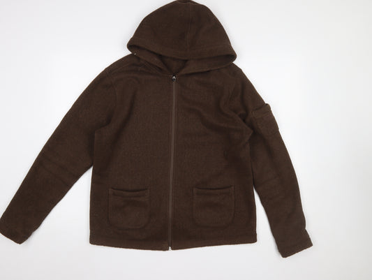 Rohan Womens Brown L Fleece Hooded Full Zip Llanfair Jacket