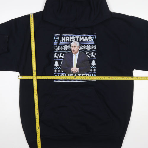 UCC Men's Black XL Pullover Christmas Graphic Hoodie