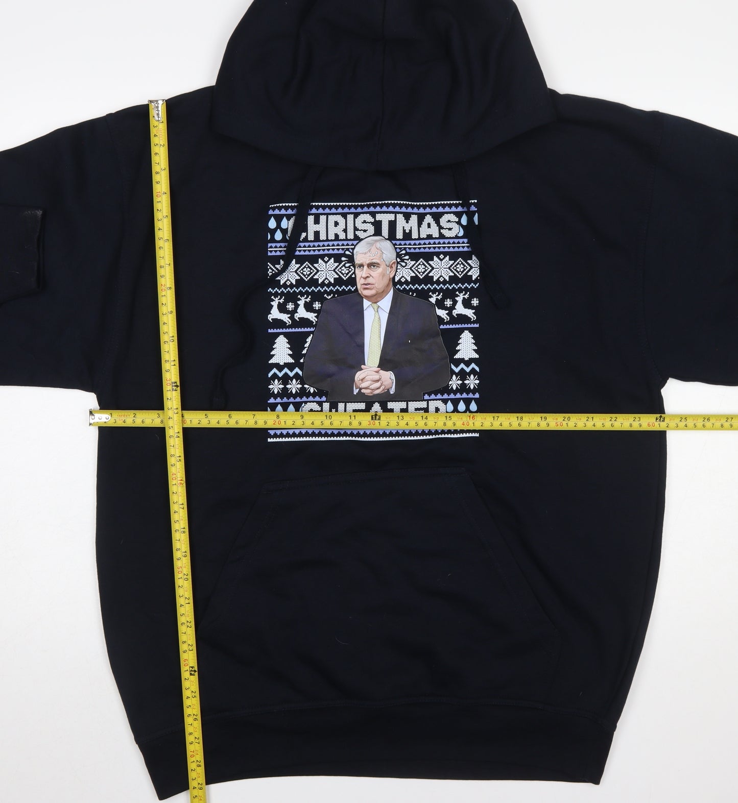 UCC Men's Black XL Pullover Christmas Graphic Hoodie