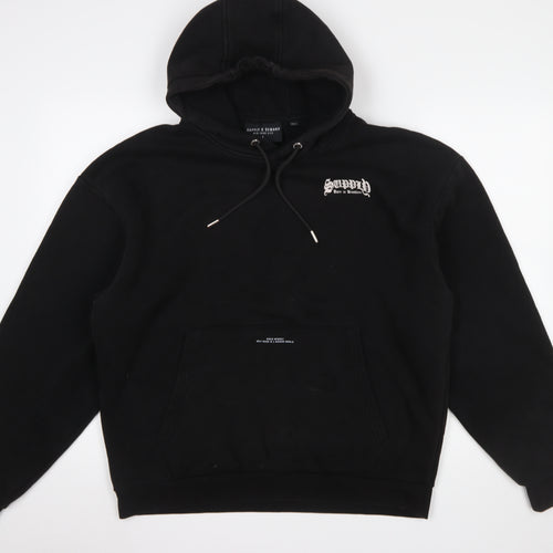 Supply & Demand Men’s Black Pullover Hoodie S Regular Fit Streetwear