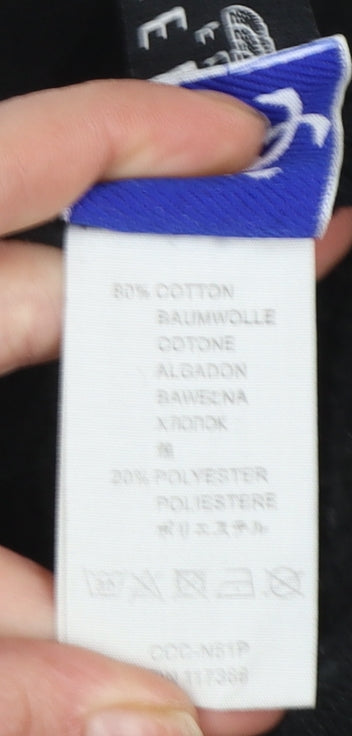 Melanin Floe's Men's Black Embroidered Pullover Hoodie L