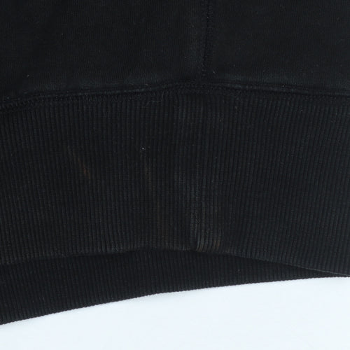 Melanin Floe's Men's Black Embroidered Pullover Hoodie L