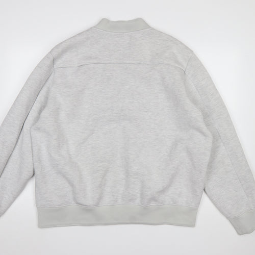 H&M Men’s Grey Full Zip Sweatshirt 2XL Regular Fit Lightweight