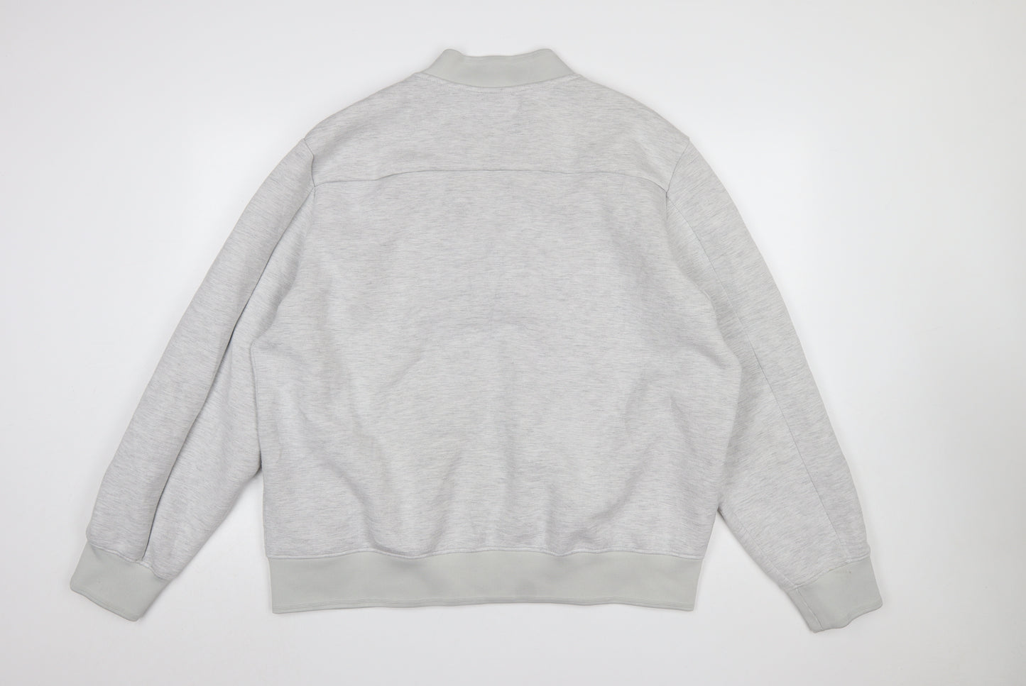 H&M Men’s Grey Full Zip Sweatshirt 2XL Regular Fit Lightweight