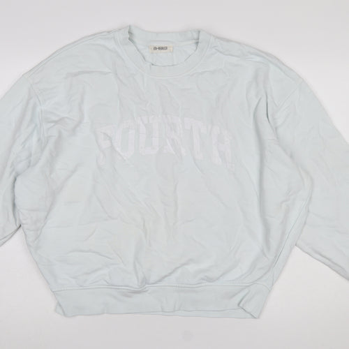 4th & Reckless Women’s Light Blue Crew Neck Pullover Sweatshirt S