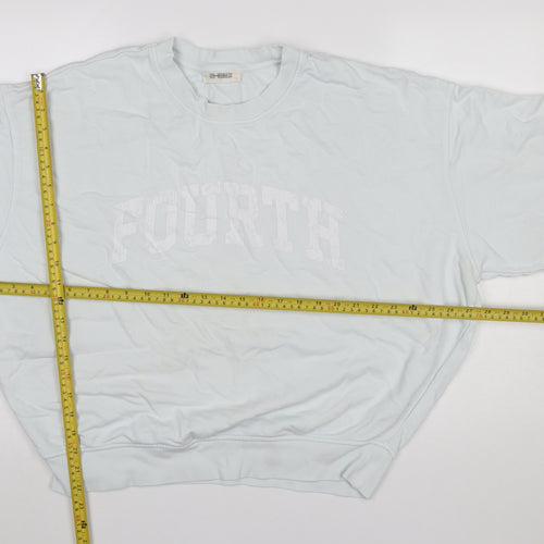 4th & Reckless Women’s Light Blue Crew Neck Pullover Sweatshirt S