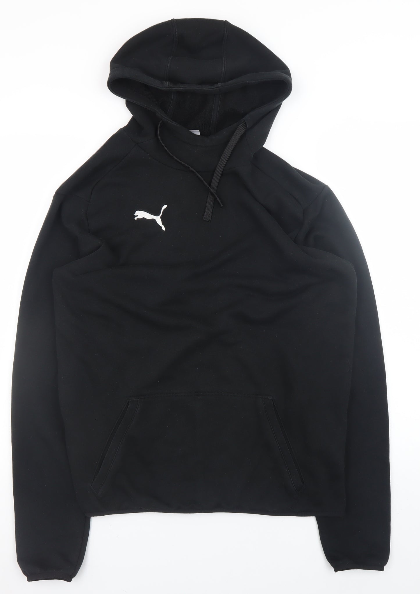 Puma Men’s Black M Basic Hoodie Jacket Lightweight Fleece Regular Fit