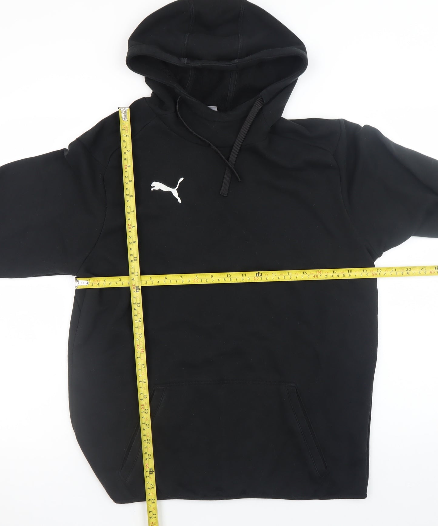 Puma Men’s Black M Basic Hoodie Jacket Lightweight Fleece Regular Fit