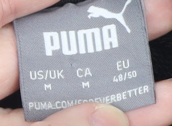 Puma Men’s Black M Basic Hoodie Jacket Lightweight Fleece Regular Fit