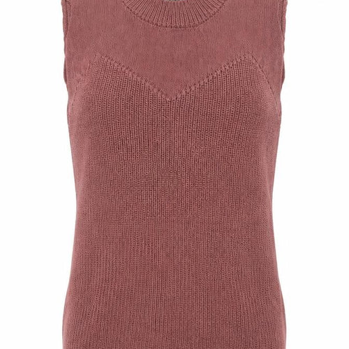 Black Tape Womens Mauve Sleeveless Knit Top Size Small Viscose Blend